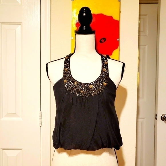 bebe | Silk Studded Halter - Picture 1 of 5
